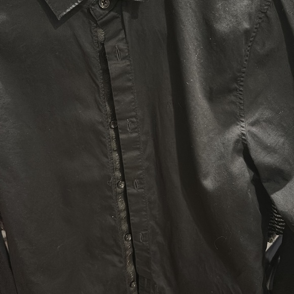 Armani exchange shirt black cool design 8 out of 10 condition - Picture 2 of 5